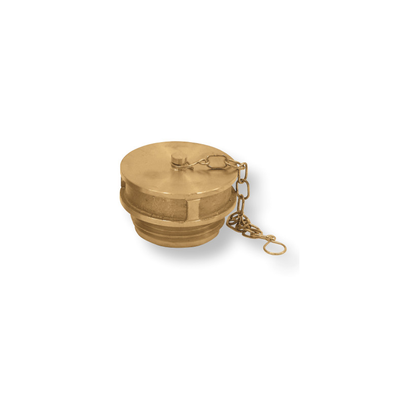 Brass Male Plug with chain EN1982 brass made