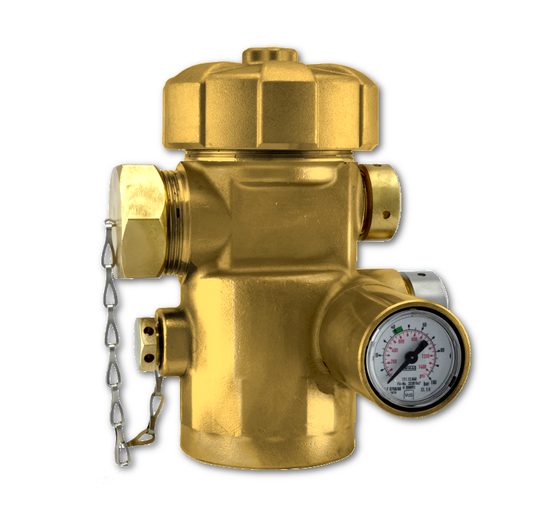 Valve for HFC23/125/227 e FK-5112 fixed extinguisher