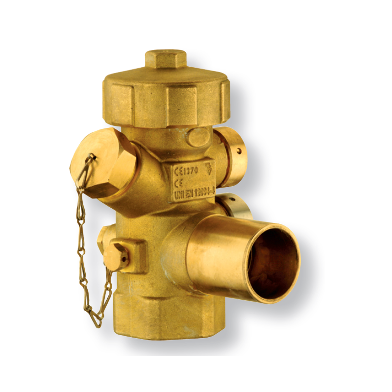 Valve for HFC23-HFC125-HFC227 and FK5112 fixed extinguisher