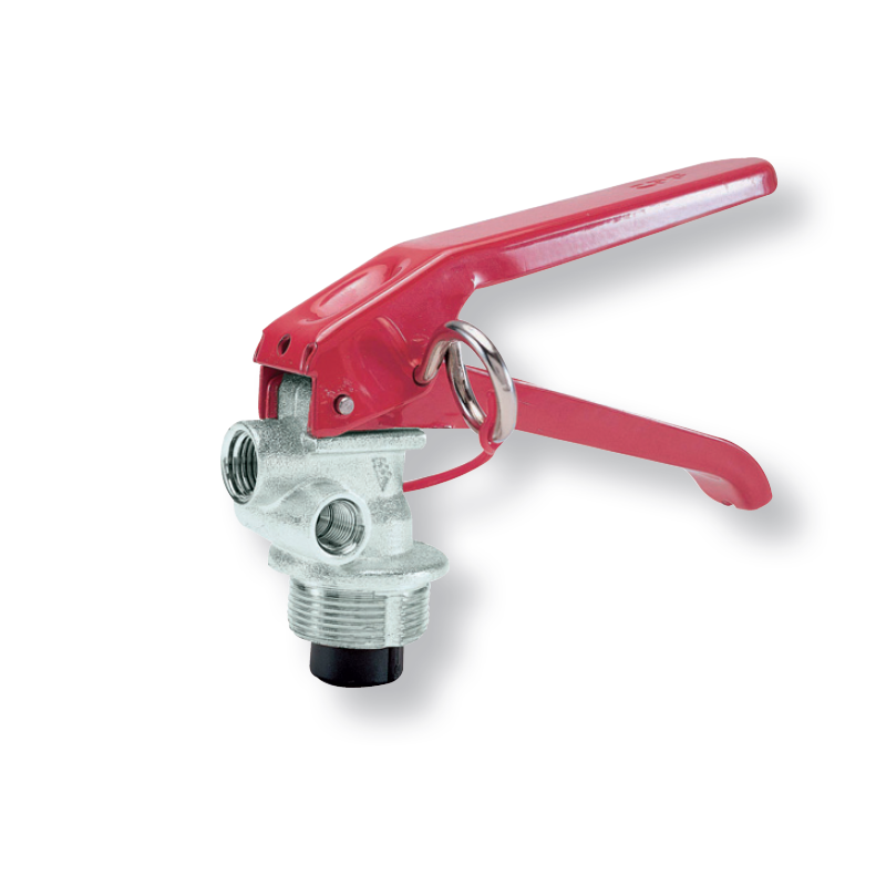 Valvola a pulsante in Alluminio per estintori 6-12Kg