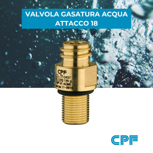 CPF valve for soda makers with 18P connection